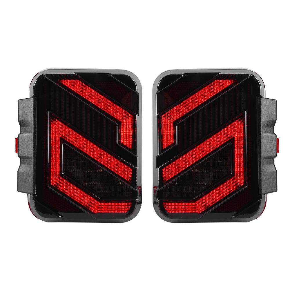 Tail Lights Compatible with Jeep Gladiator JT 2020-2024 Unique S Shaped Design