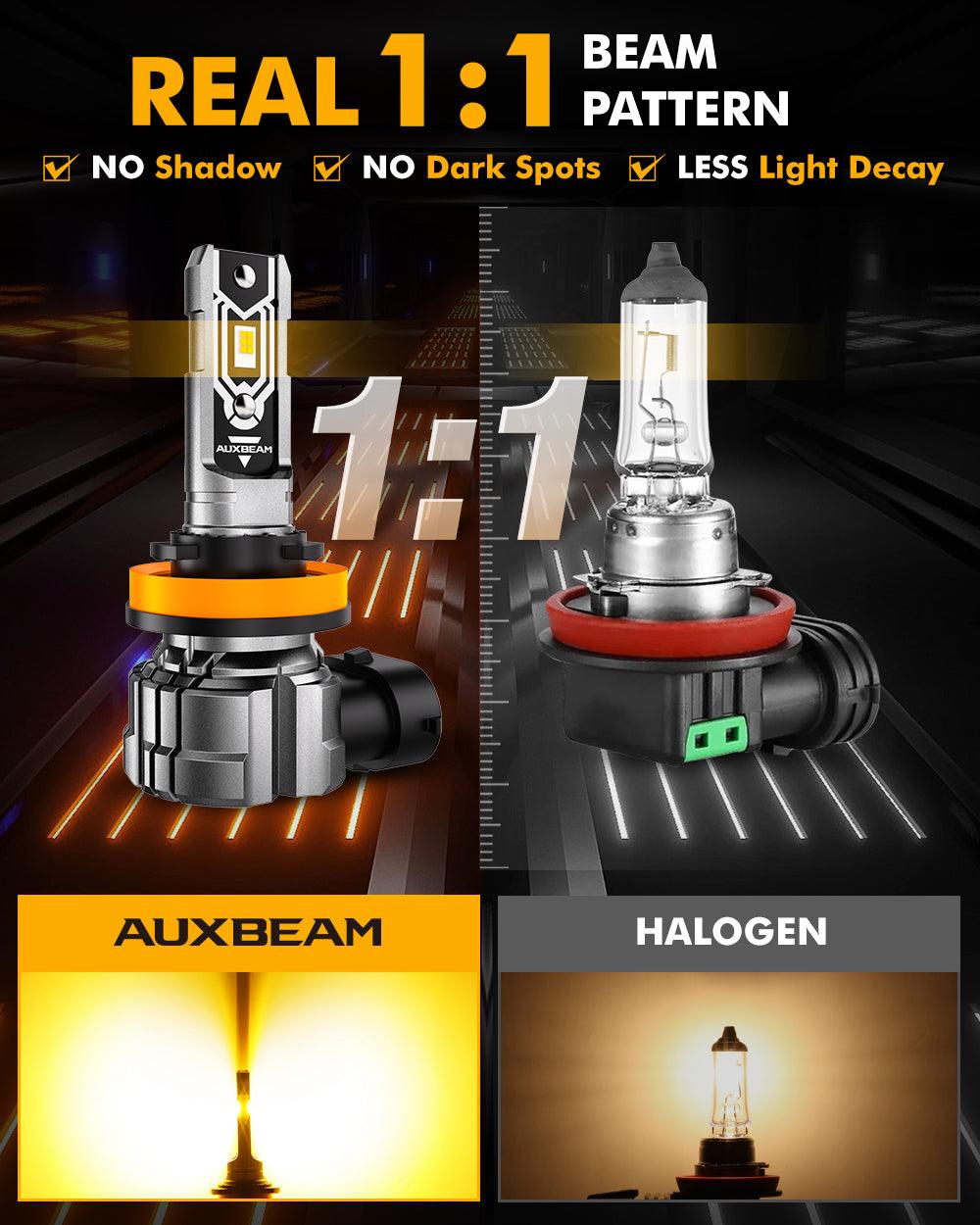 🆕H11 H9 H8 H16JP LED FOG Light/DRL Bulbs 50W 10000LM 3000K Golden Yellow Q5 Series | 2 Bulbs
