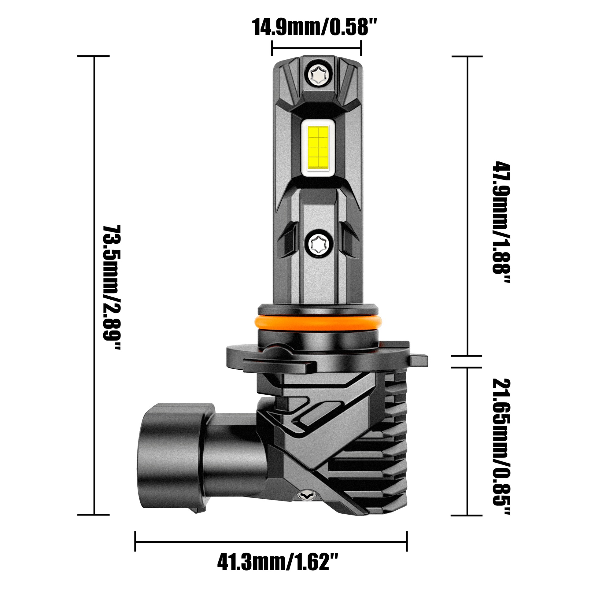 🆕9005/HB3 LED Headlight Bulbs/Fog Lights Q15 Series Fanless&Wireless 60W 18000LM 6500K Cool White | 2 Bulbs - Auxbeam  – éclairage LED auto