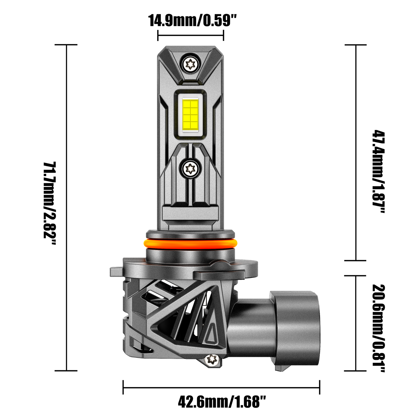 🆕9005/HB3 LED Headlight Bulbs 90W 22000LM Q26S Series 1:1 Same OEM Size 6500K Cool White | 2 Bulbs