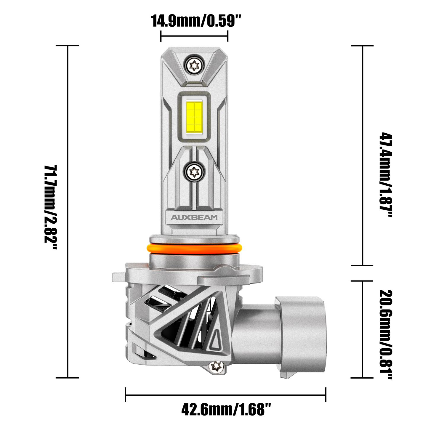 🆕9005/HB3 LED Headlight Bulbs 70W 20000LM Q26 Series 1:1 Size Plug-n-Play 6500K Cool White | 2 Bulbs