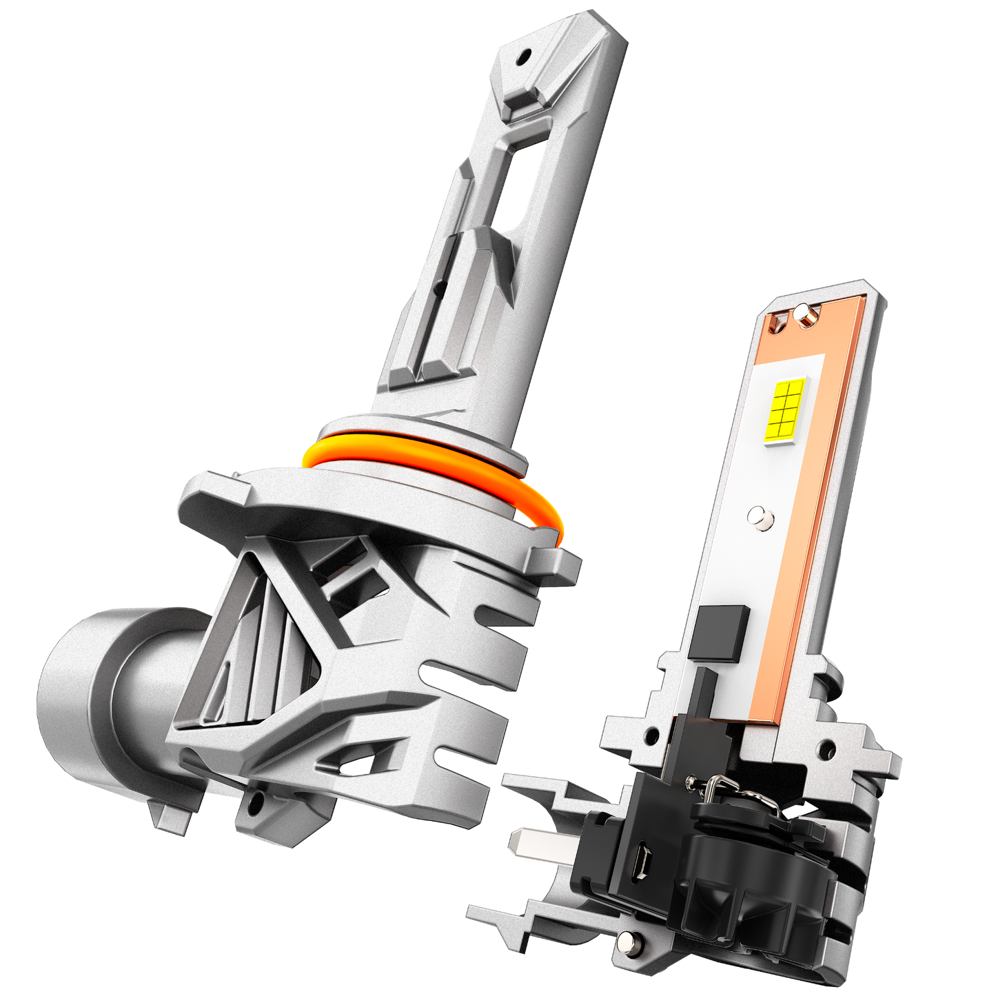 🆕9005+H11 LED Headlight Bulbs 70W 20000LM Q26 Series 1:1 Size Plug-n-Play 6500K Cool White | 4 bulbs