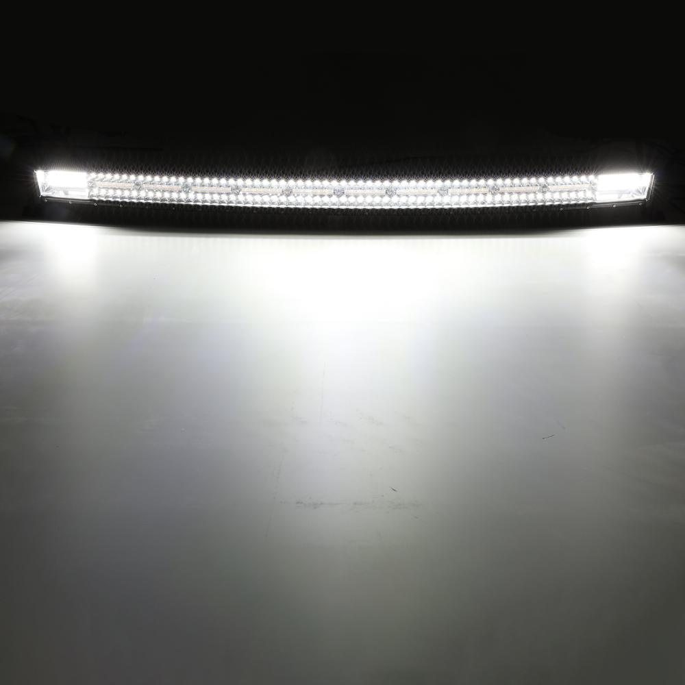 50 Inch 6 Modes White&amp;Amber Curved Off Road Led Light Bar