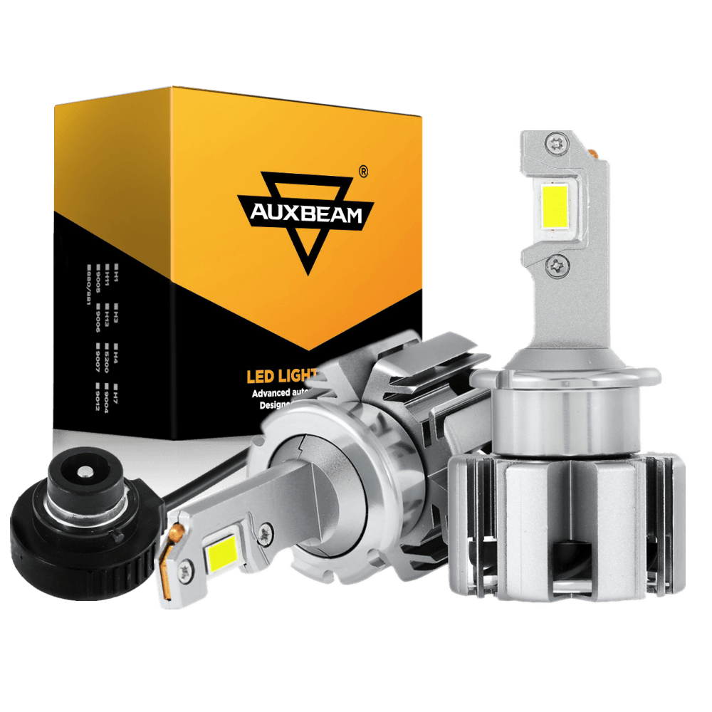 For 2005-2009 Mercedes-Benz SLR McLaren with HID headlamps LED Light Bulbs High Low Beam Bundle - Auxbeam  – éclairage LED auto