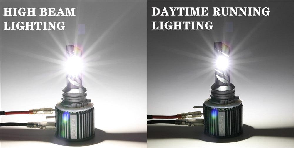 H15 LED Headlight Bulbs 70W 14000LM High Beam Daytime Running 6500K Cool White | 2 Bulbs - Auxbeam  – éclairage LED auto