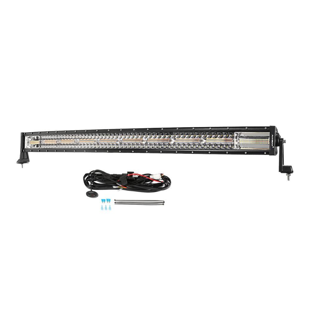 6 Modes Series 42 Inch White&amp;Amber Curved Off Road Led Light Bar