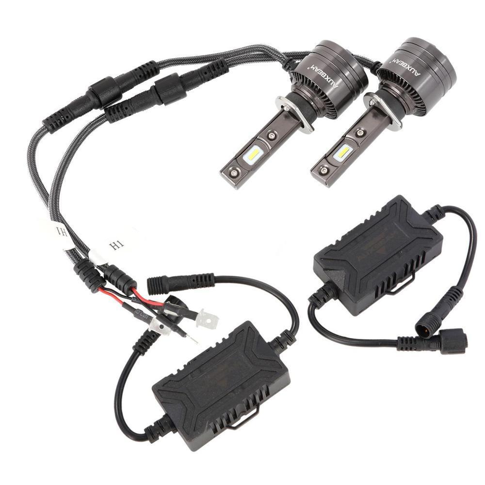 (2 قطعة/المجموعة) 4300K ​​​​T1 سلسلة مصابيح LED 8000LM