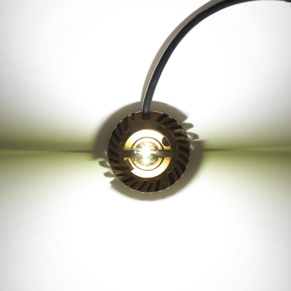 مصابيح أمامية LED H3، 52 واط، 10000 لومن، سلسلة F2، حجم صغير، 6500 كلفن، أبيض بارد | 2 لمبة