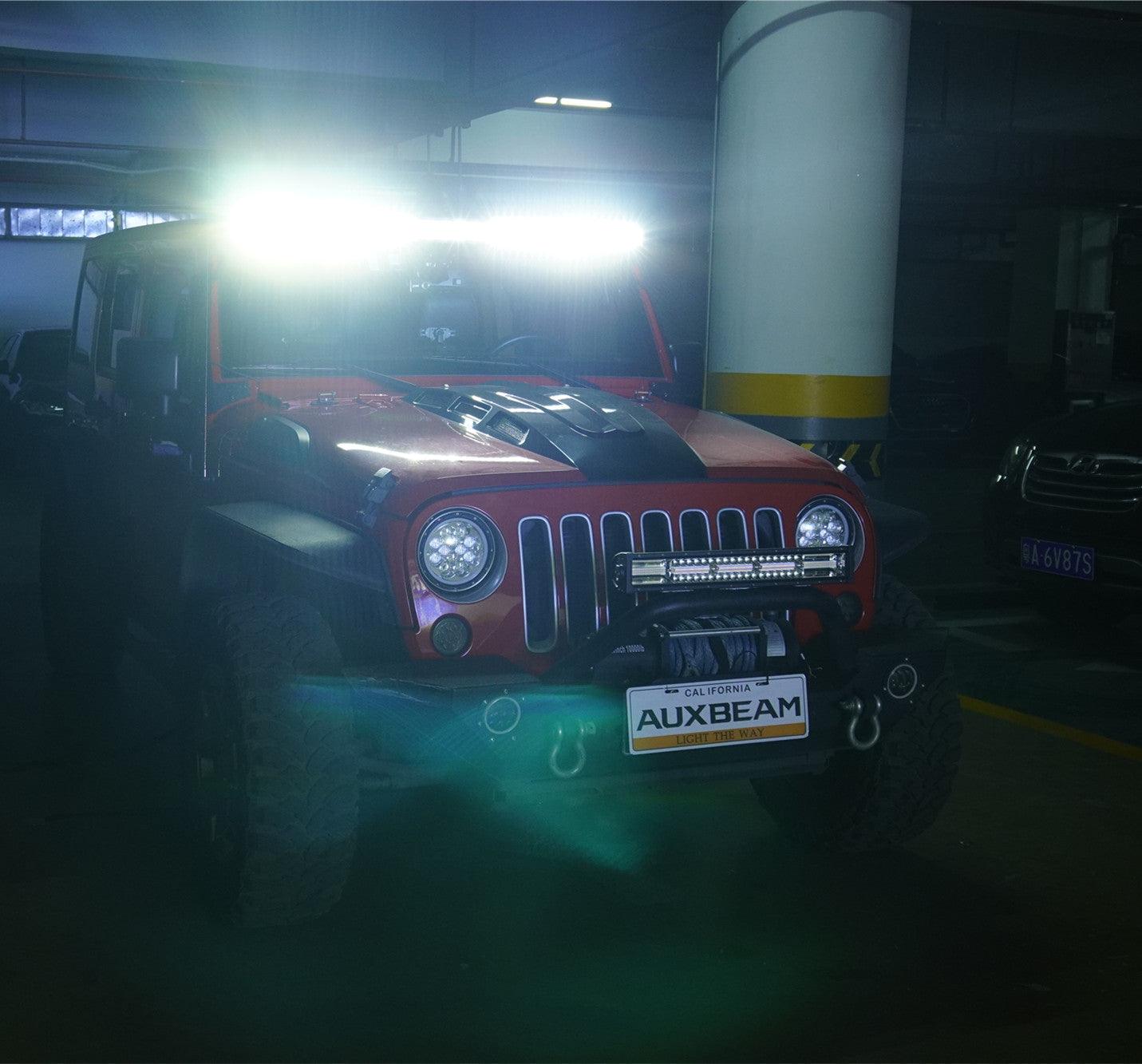 52" 5D-PRO Light Bar&Windshield Mounting Brackets For Jeep Wrangler JK 2007~2017