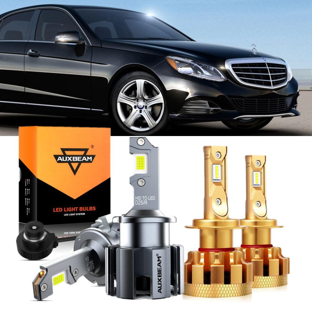 For 2006-2007 Mercedes-Benz E350 with HID headlamps LED Light Bulbs High Low Beam Bundle - Auxbeam  – éclairage LED auto
