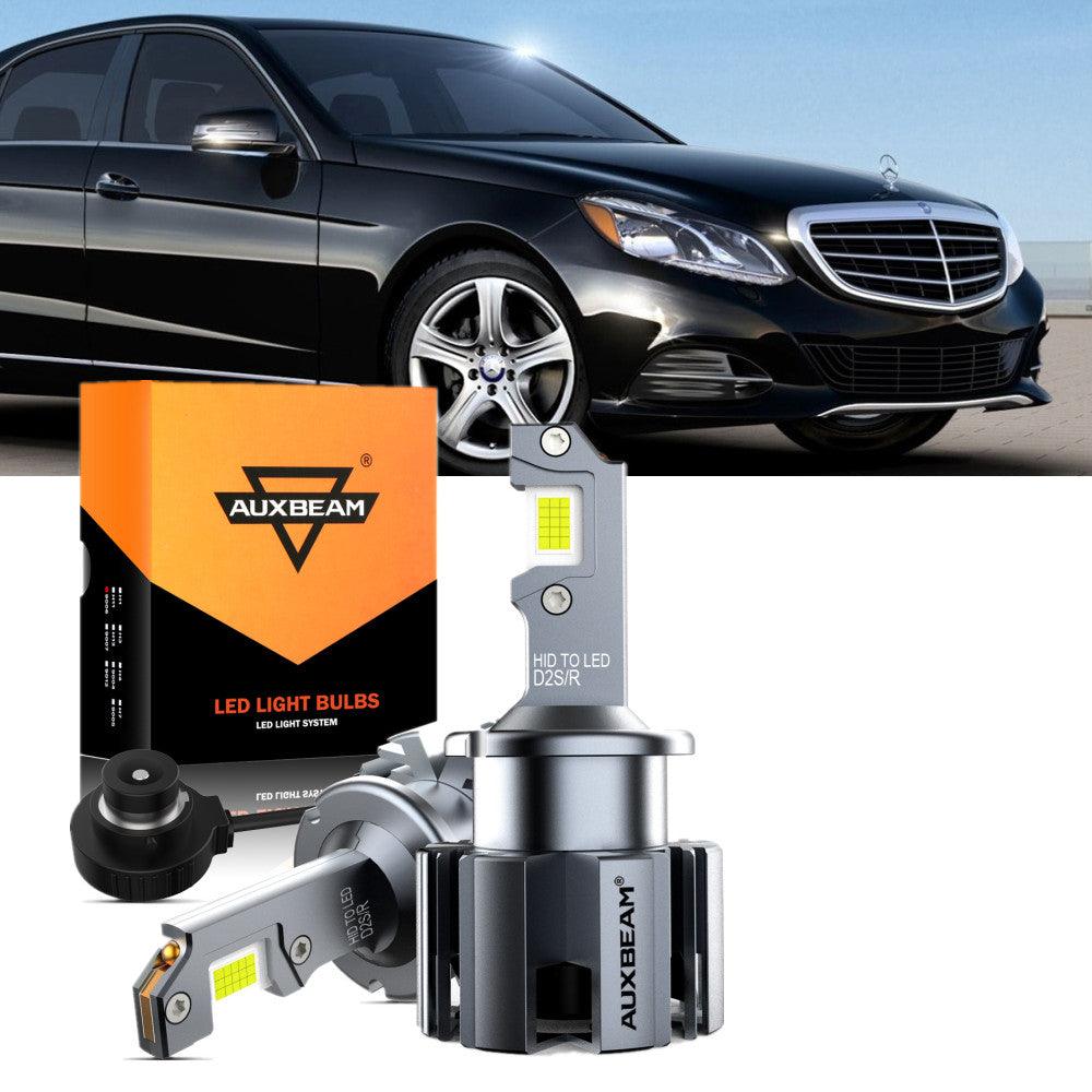 For 2006-2007 Mercedes-Benz E350 with HID headlamps LED Light Bulbs High Low Beam Bundle - Auxbeam  – éclairage LED auto