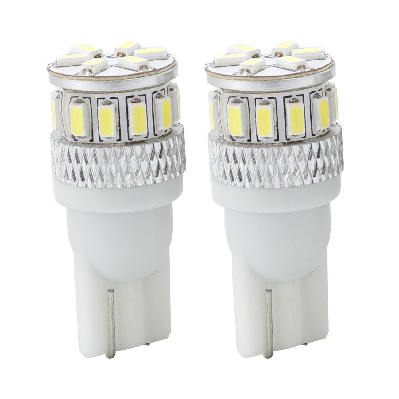168 2825 W5W T10 LED License Plate/Side Marker/Interior Light Bulbs 4W 300% High Brightness CAN-Bus Error Free 6500K White | 2 bulbs 