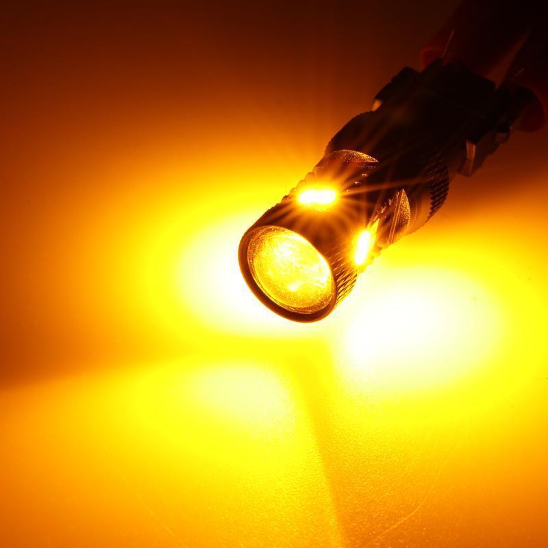 (2pcs/set) White&amp;Amber Switchback Bake/Reverse/Tail Light LED Bulbs with Canbus-Decode