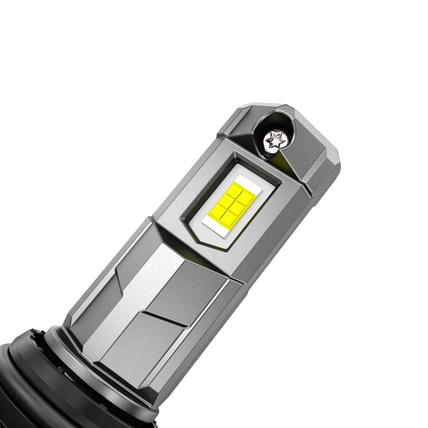 🆕مصابيح أمامية LED 9006/HB4، 100 واط، 22000 لومن، سلسلة F18، 1:1، حجم صغير، 6500 كلفن، أبيض بارد | مصباحان