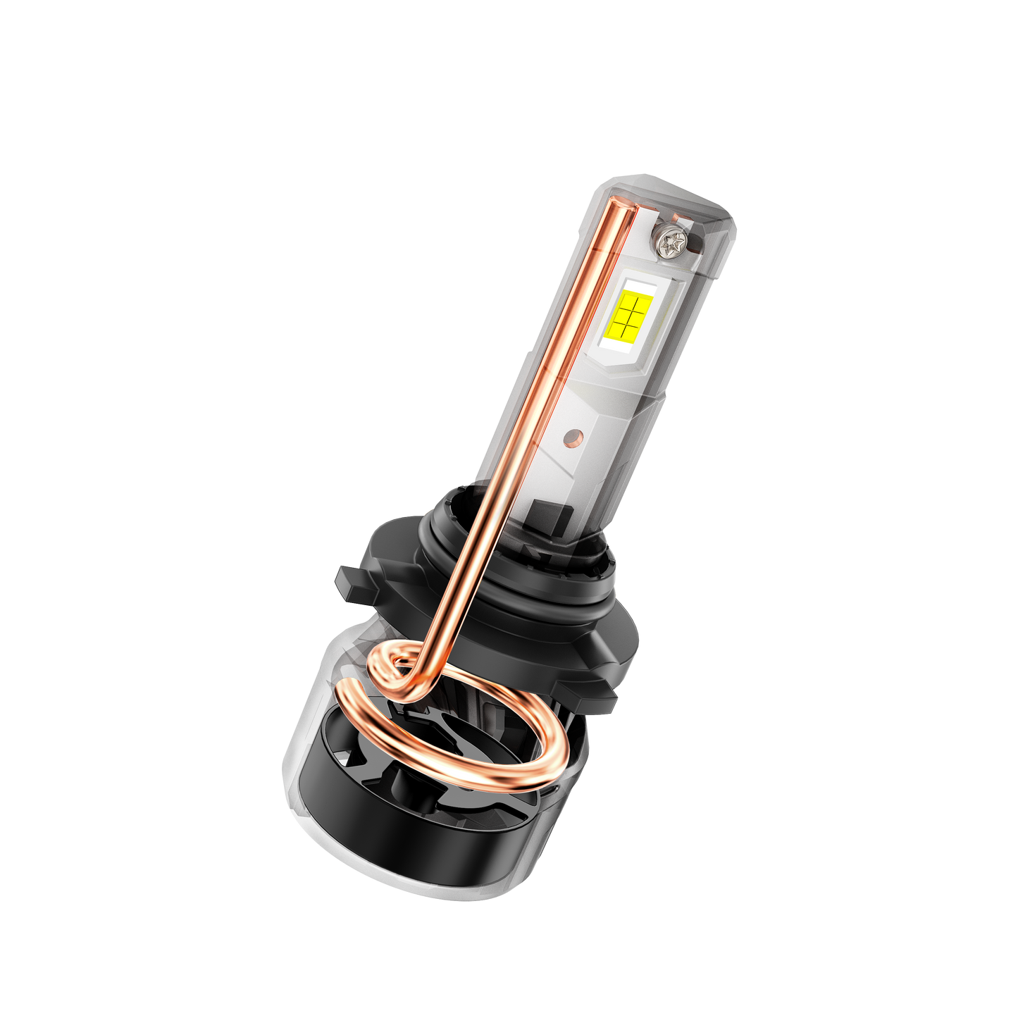 🆕مصابيح أمامية LED 9006/HB4، 100 واط، 22000 لومن، سلسلة F18، 1:1، حجم صغير، 6500 كلفن، أبيض بارد | مصباحان