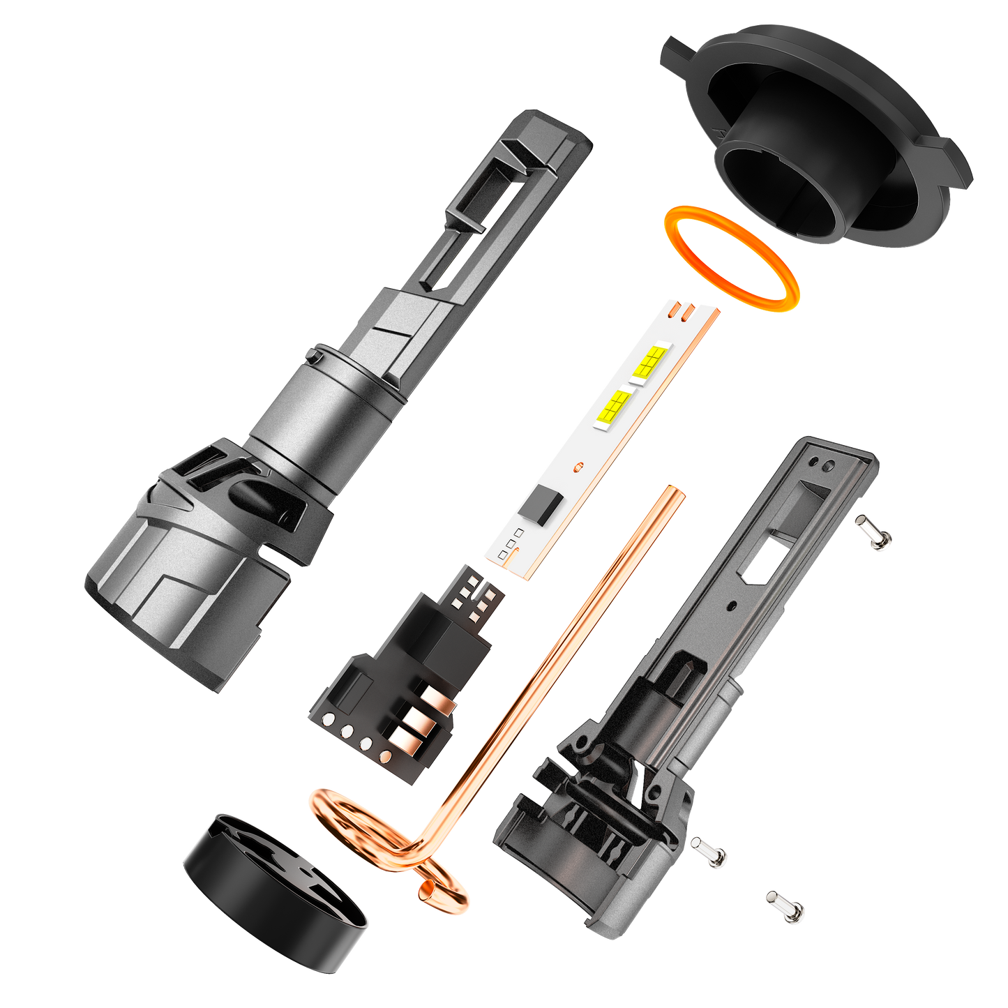 🆕H4/9003 LED Headlight Bulbs 100W 22000LM F18 Series 1:1 Mini Size 6500K Cool White | 2 Bulbs