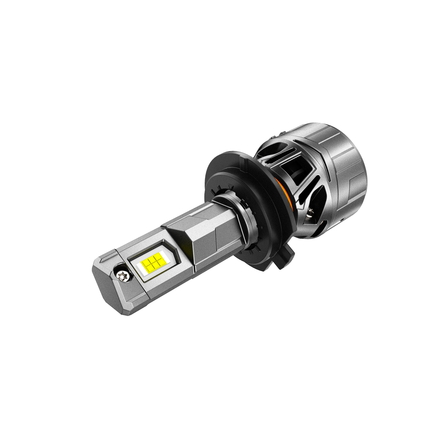 مصابيح أمامية LED H7، بقوة 100 واط، 22000 لومن، سلسلة F18، مقاس صغير، 6500 كلفن، لون أبيض بارد | مصباحان