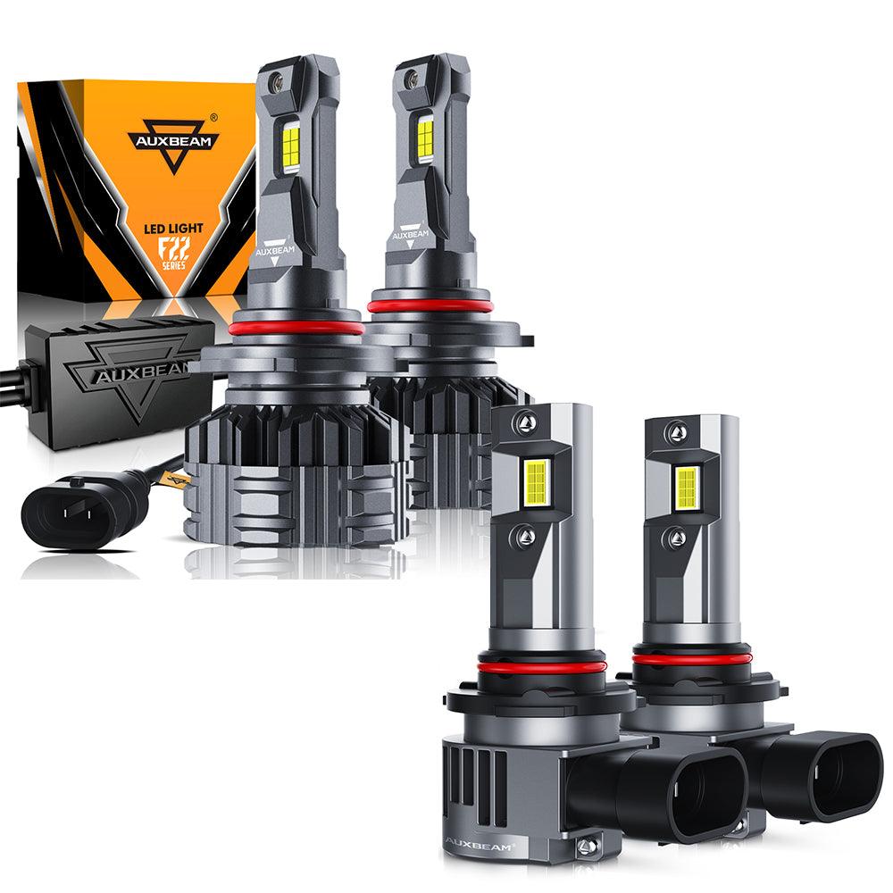 9012 LED Headlight Bulbs 110W 24000LM F22 Series High Brightness 6500K Cool White | 2 Bulbs - Auxbeam  – éclairage LED auto