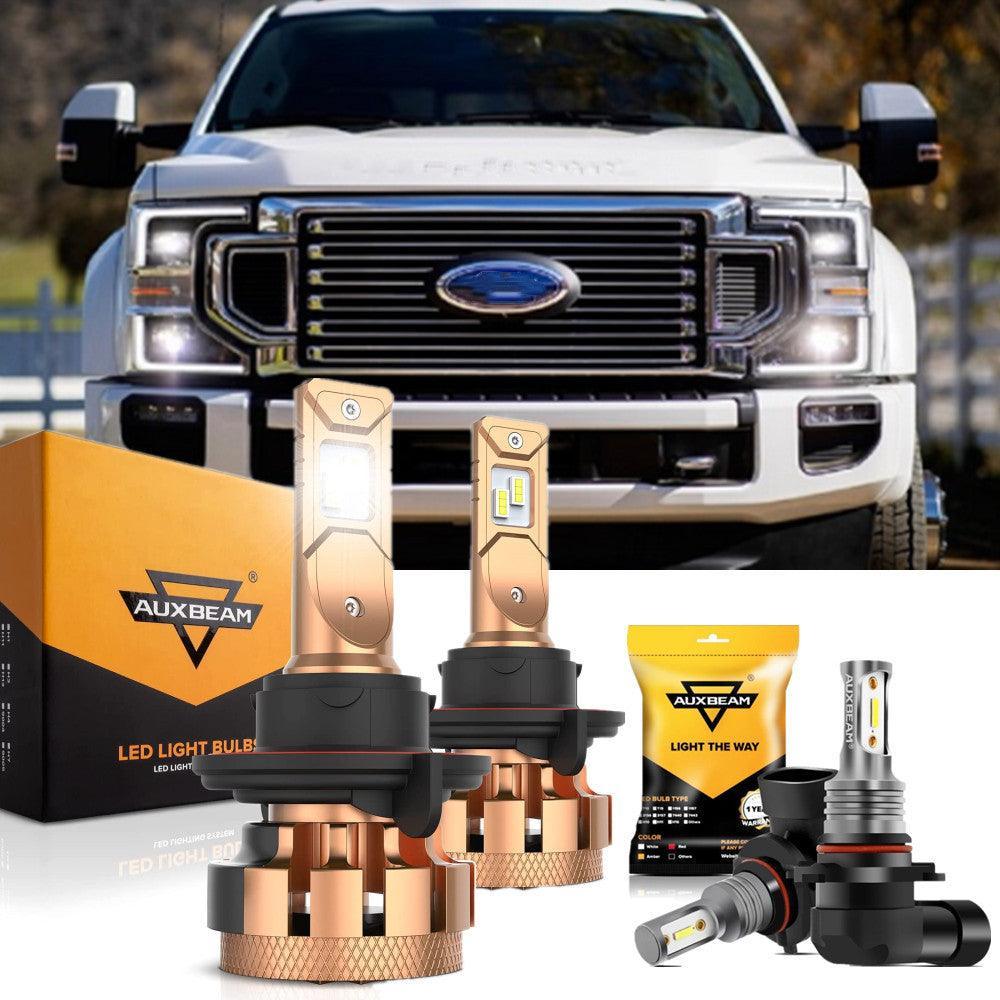لسيارات فورد F250 Super Duty F-16 Plus Series H13 المدمجة من Canbus من فئة السيارات 14000LM، حزمة مصابيح LED عالية ومنخفضة الشعاع
