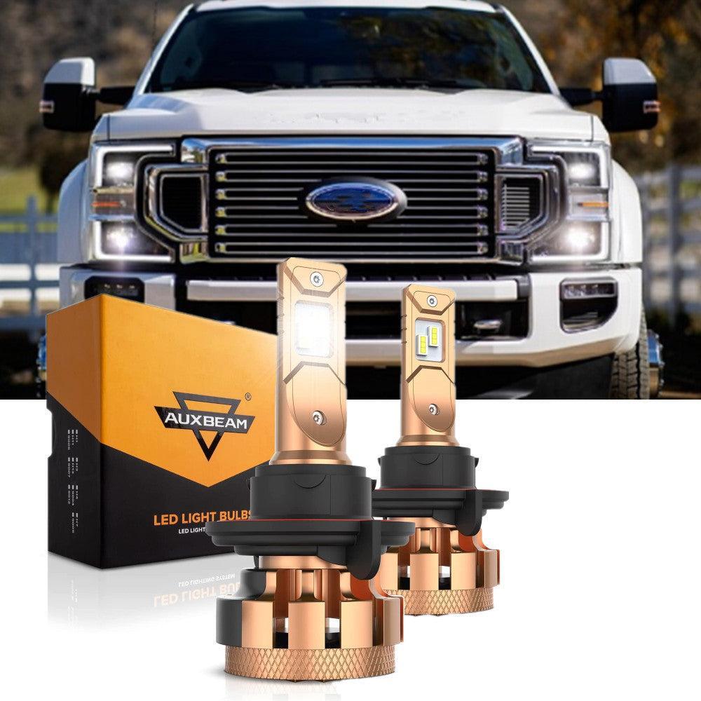 لسيارات فورد F250 Super Duty F-16 Plus Series H13 المدمجة من Canbus من فئة السيارات 14000LM، حزمة مصابيح LED عالية ومنخفضة الشعاع