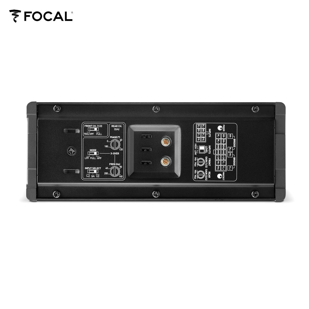 FOCAL IMPULSE series power amplifier, 4-channel, ultra-compact