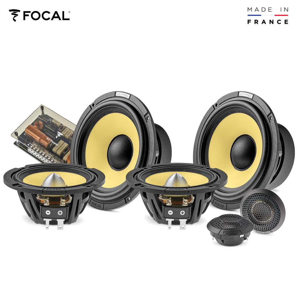 مكبرات صوت كومبو ثلاثية الاتجاهات من سلسلة FOCAL K2 POWER EVO، 16.5 سم، 4 أوم