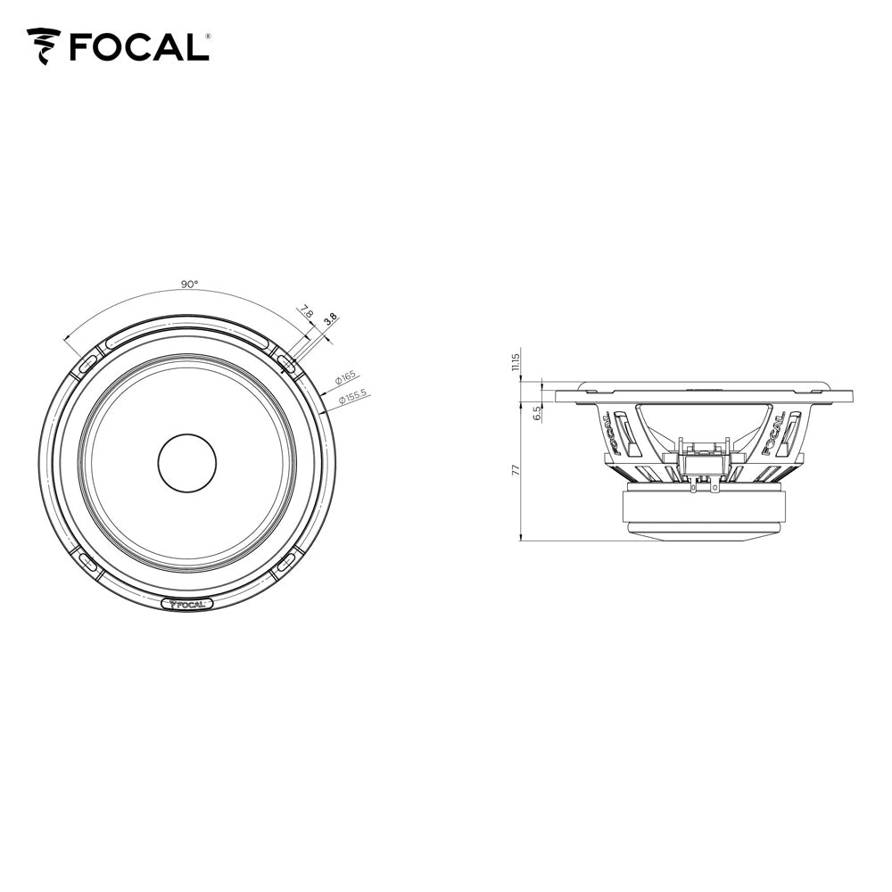 FOCAL Kompo-Lautsprecher FLAX EVO-Serie, 16.5cm, High-Power