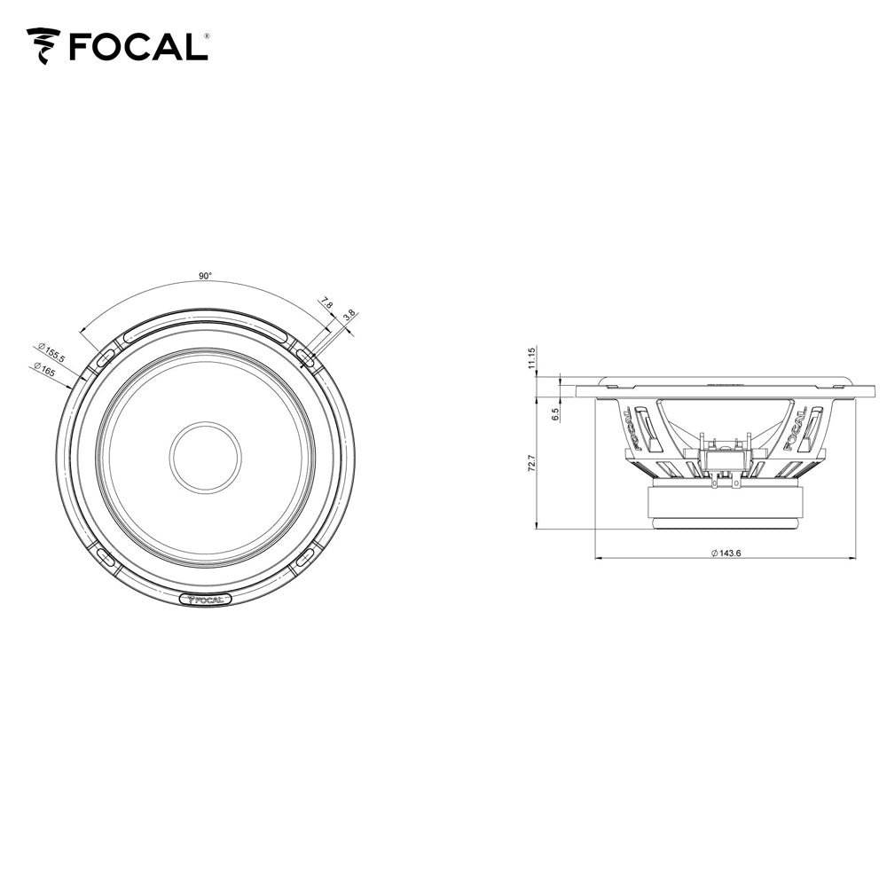 FOCAL Kompo-Lautsprecher FLAX EVO-Serie, 16.5cm