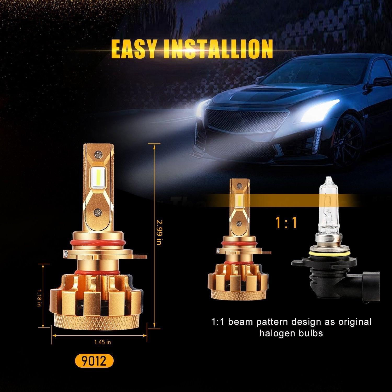 For 2016-2018 Toyota RAV4 F-16 Plus Series Built-in Canbus Automotive Grade 14000LM LED Light Bulbs High Low Beam Bundle - Auxbeam  – éclairage LED auto