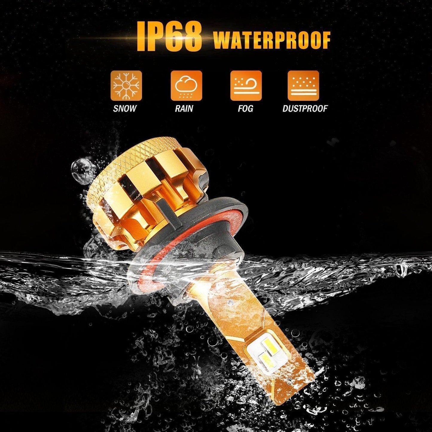 لسيارات فورد F350 F-16 Plus Series H13 المدمجة من Canbus من فئة السيارات 14000LM مجموعة مصابيح LED عالية الشعاع ومنخفضة الشعاع