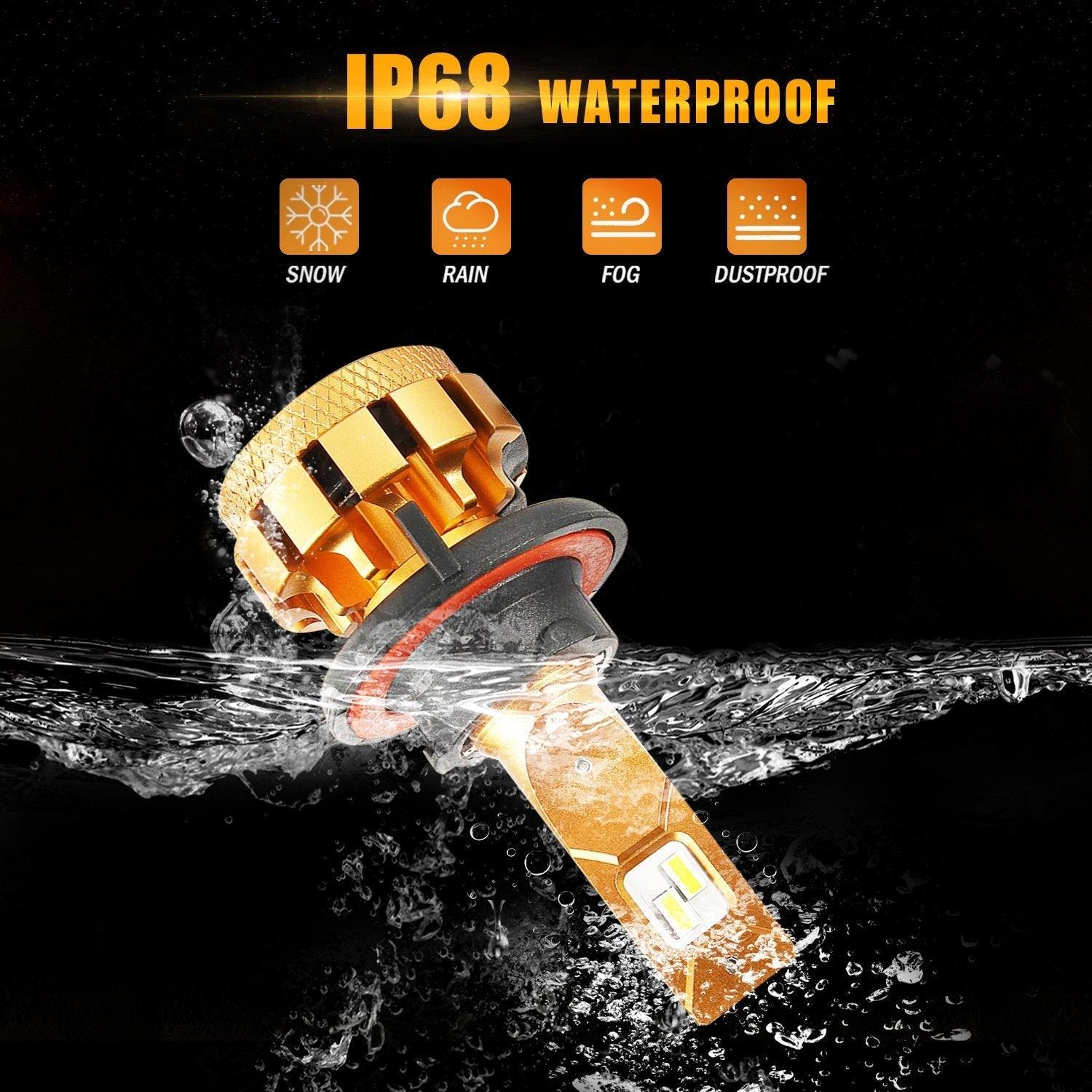 For 2007-2014 Yukon XL 1500 F-16 Plus Series Built-in Canbus Automotive Grade 14000LM LED Light Bulbs High Low Beam Bundle - Auxbeam  – éclairage LED auto