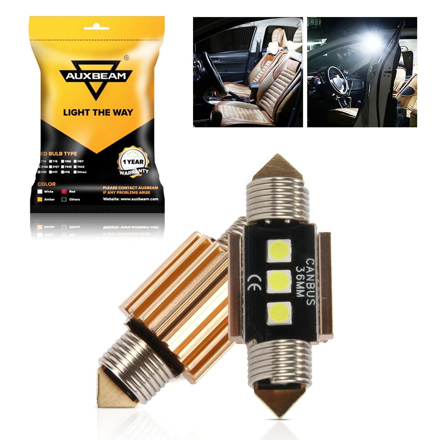 LED Festoon Canbus For Interior Dome Map License Plate Bulbs