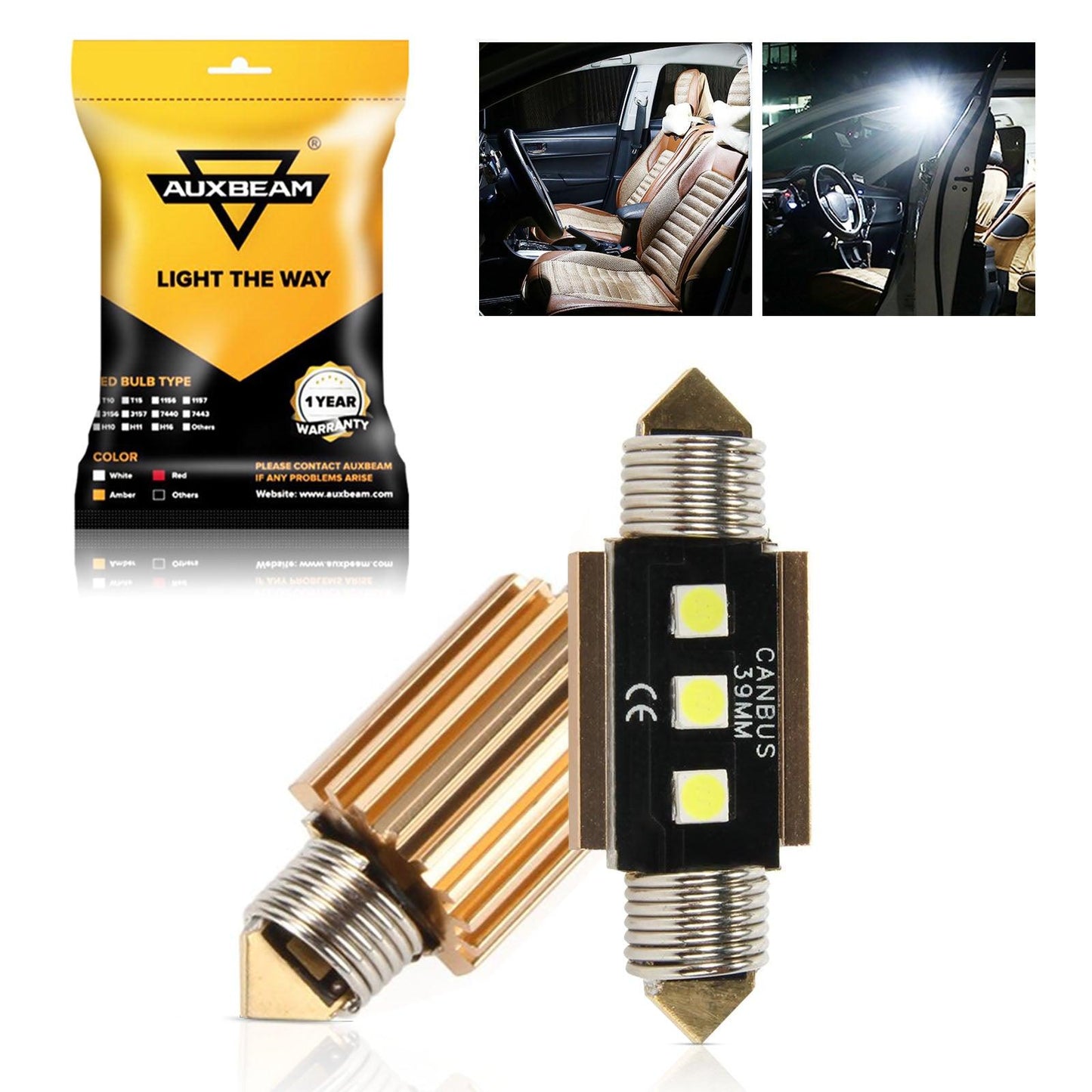 LED Festoon Canbus For Interior Dome Map License Plate Bulbs