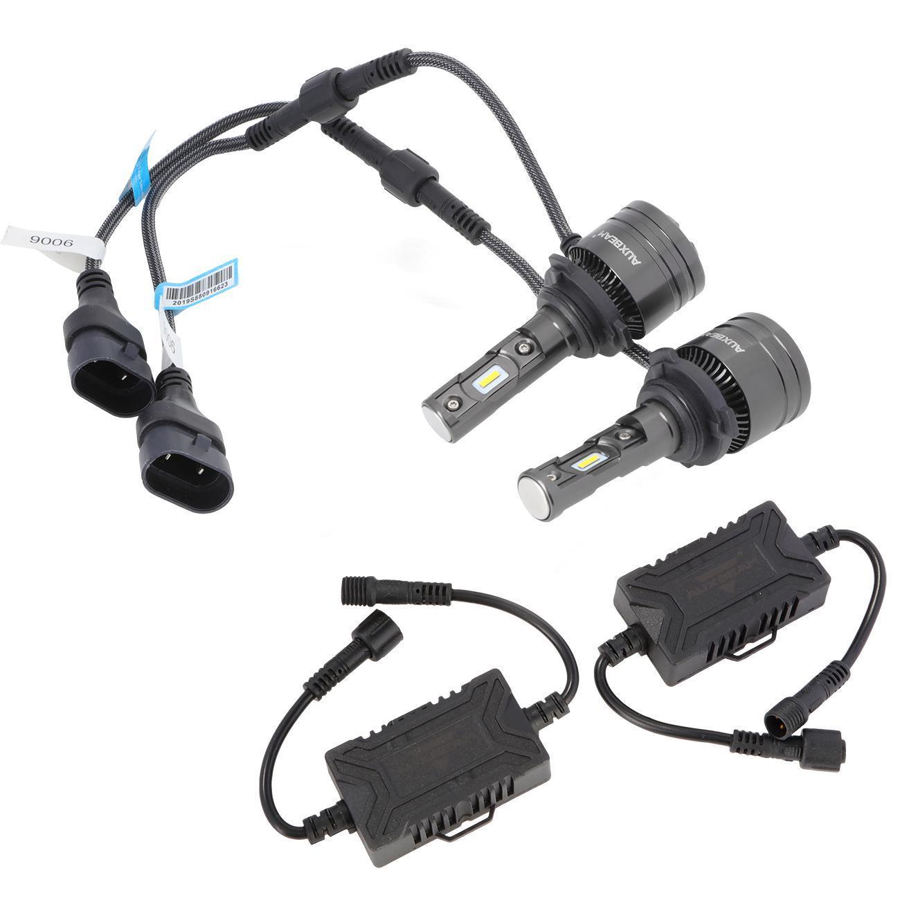 (2 قطعة/المجموعة) 4300K ​​​​T1 سلسلة مصابيح LED 8000LM