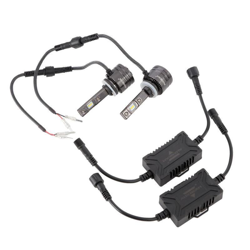 (2 قطعة/المجموعة) 4300K ​​​​T1 سلسلة مصابيح LED 8000LM