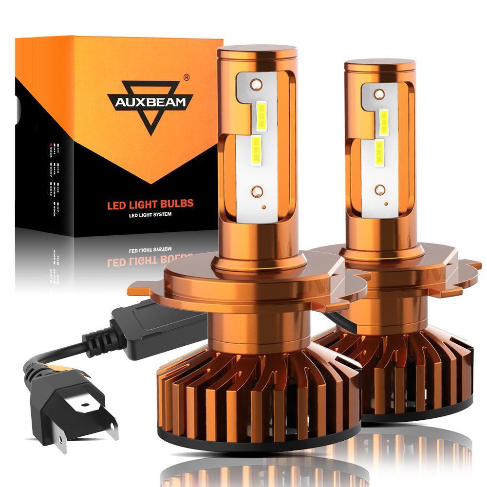 مصابيح أمامية LED H4/9003، 52 واط، 10000 لومن، سلسلة F2، حجم صغير، 6500 كلفن، أبيض بارد | 2 لمبة