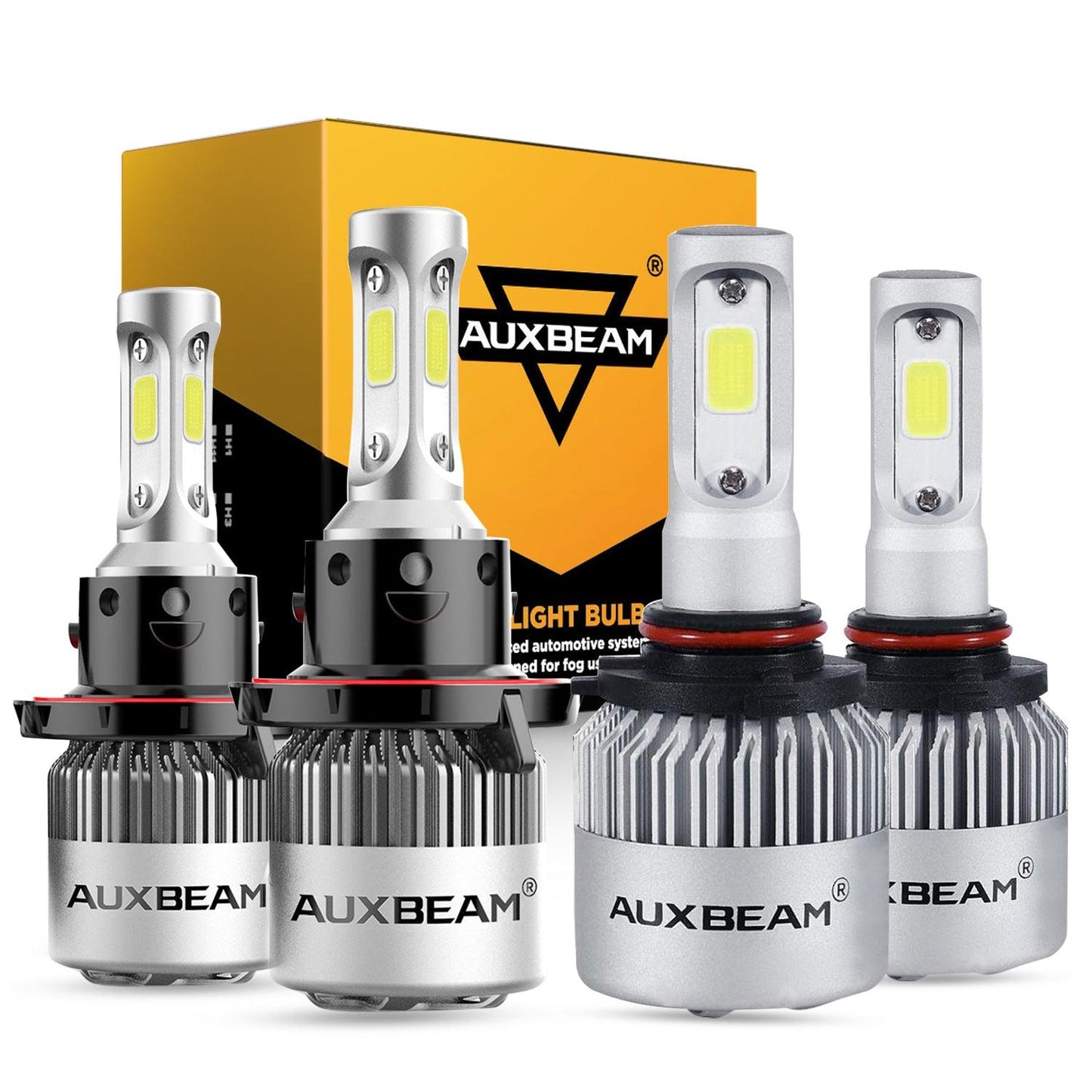 Super Brightest COB S2 Series 8000LM 72W LED Headlight Bulbs 6500K Cool White