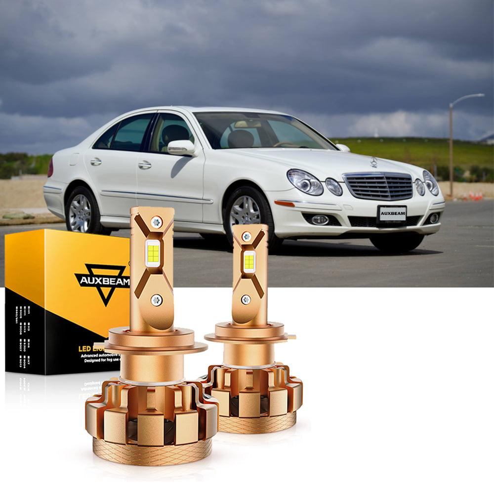 For 2000-2007 Mercedes-Benz E320 with HID headlamps LED Light Bulbs High Low Beam Bundle - Auxbeam  – éclairage LED auto