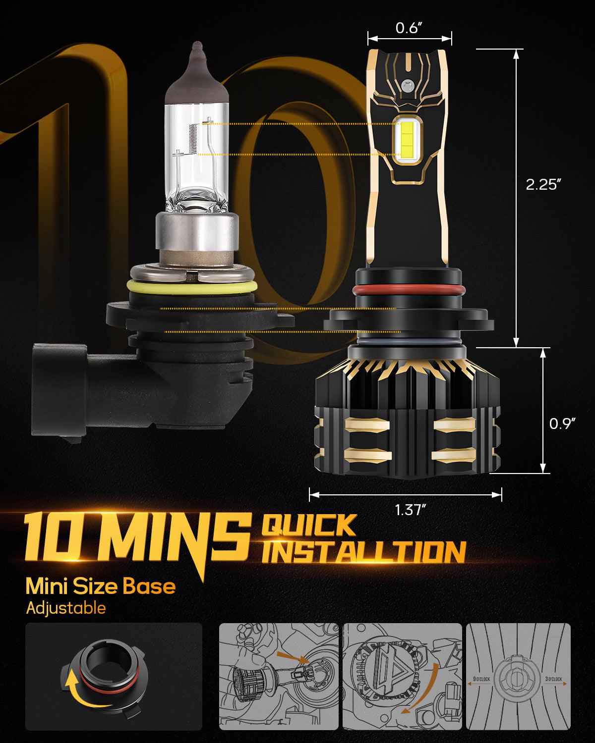 For 2015-2020 Ford F-150 9005 H11 LED Headlight Bulbs Bundle - Auxbeam  – éclairage LED auto