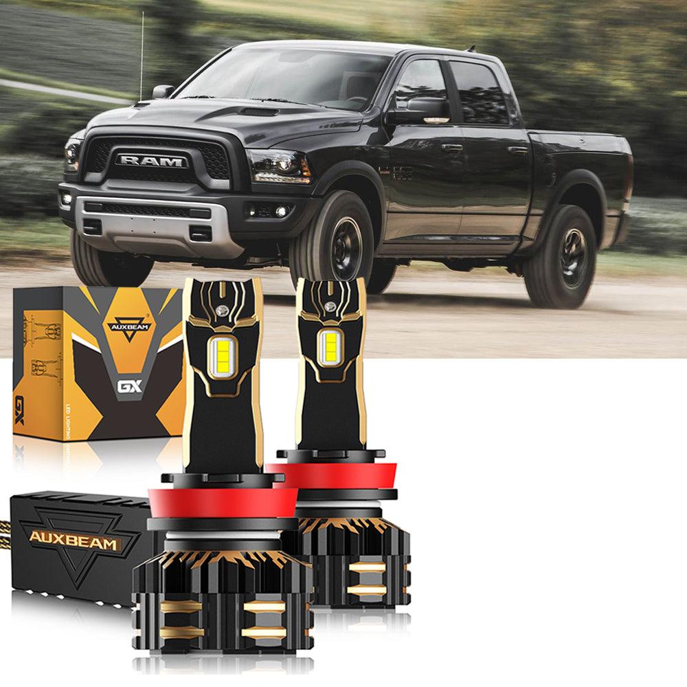 For 2015  Ram 1500 (without projector-type headlights) 9005 H11 LED Headlight Bulbs Bundle - Auxbeam  – éclairage LED auto