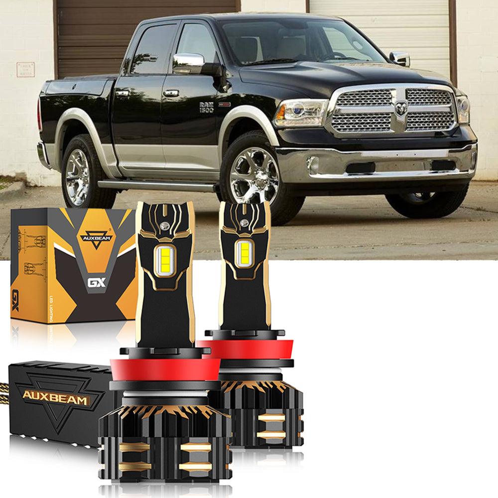 For 2014 Ram 1500 (without projector-type headlights) 9005 H11 LED Headlight Bulbs Bundle - Auxbeam  – éclairage LED auto
