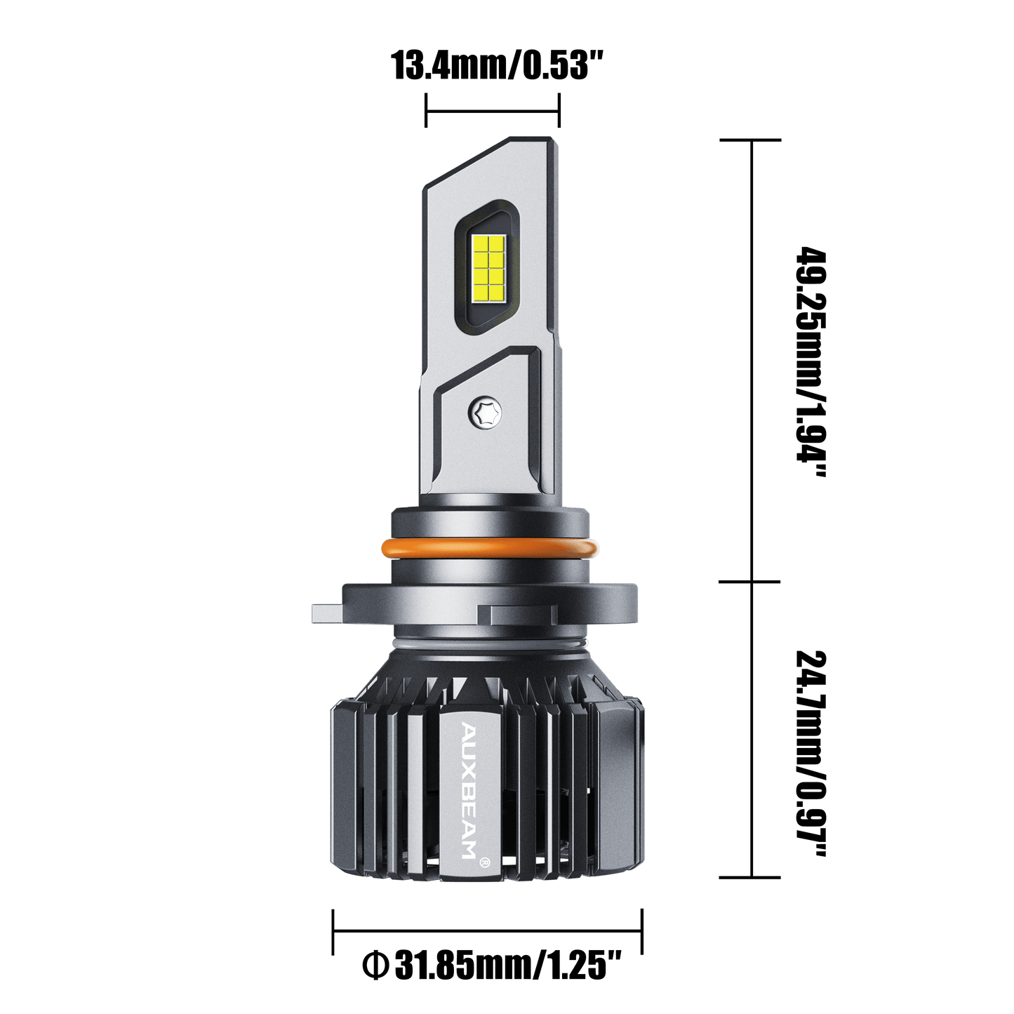 20% Smaller Size F15 Series 20000LM 90W LED Headlight Bulbs 6500K Cool White - Auxbeam  – éclairage LED auto