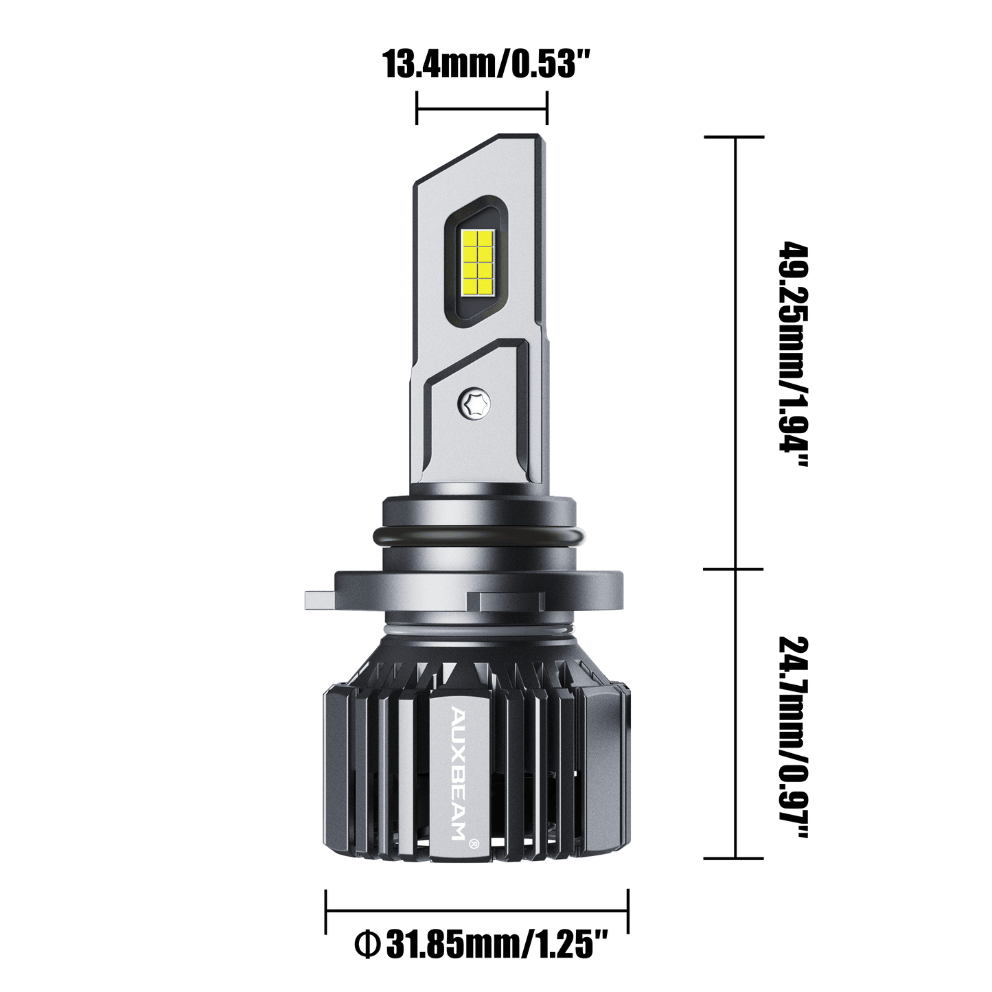 9006/HB4 LED Headlight Bulbs 90W 20000LM F15 Series 20% Smaller Size 6500K Cool White | 2 Bulbs - Auxbeam  – éclairage LED auto