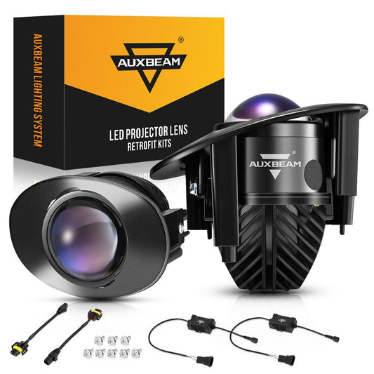 2 Inch 70W Bi-LED Projector Lens Fog Light 6000K Blue Film Lens For Toyota/Honda | 2PCS/Set