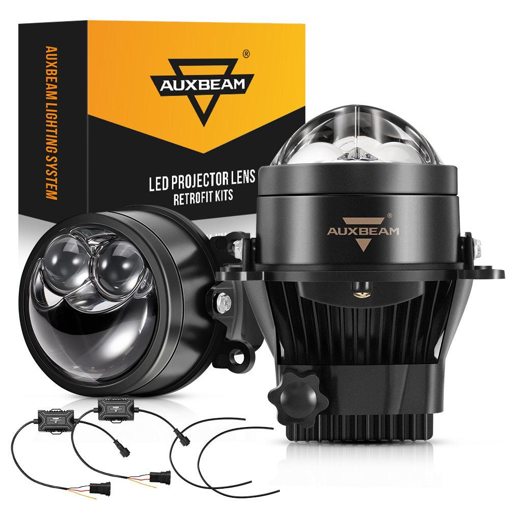 كشاف ضباب 3 بوصات، شعاع عالي 70 واط، عدسة عرض ثنائية LED، كشاف ليزر مباشر مزدوج، 6000 كلفن، لسيارة تويوتا/هوندا | قطعتان/مجموعة