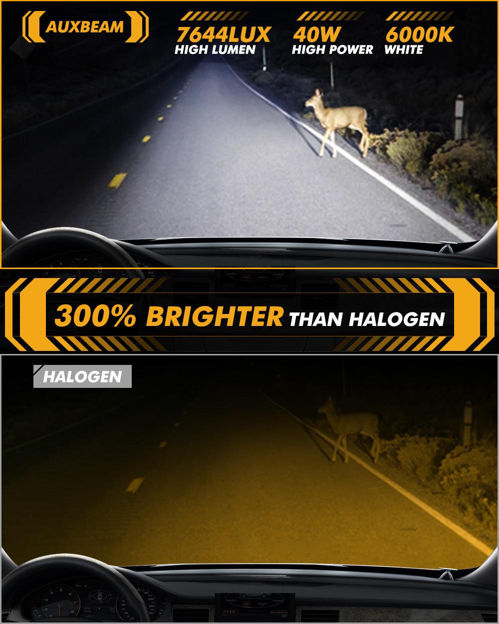 2.5 Inch 80W Bi-LED Projector Lens Fog Light 6000K HD Lens For Toyota/Honda | 2PCS/Set