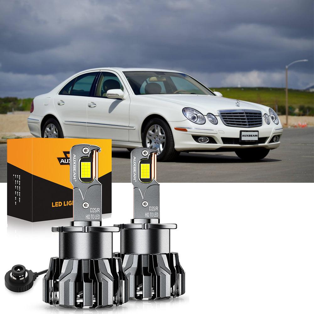 For 2000-2007 Mercedes-Benz E320 with HID headlamps LED Light Bulbs High Low Beam Bundle - Auxbeam  – éclairage LED auto