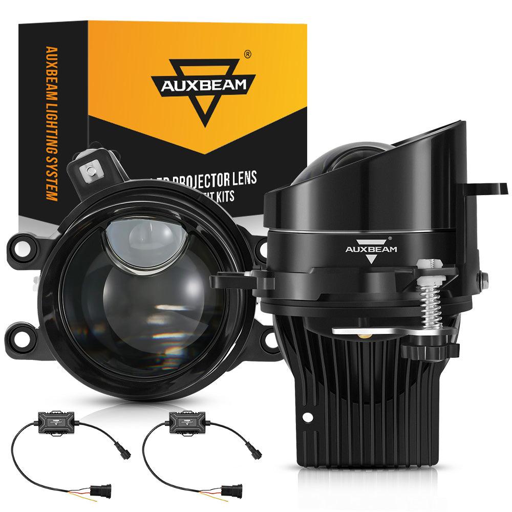 مصباح ضباب 3 بوصات، 90 واط، ثنائي الصمام، عدسة عرض، 6000 كلفن، عدسة زائدة، مع شعاع مساعد مصفوفة، مناسب لسيارات تويوتا/هوندا | قطعتان/مجموعة