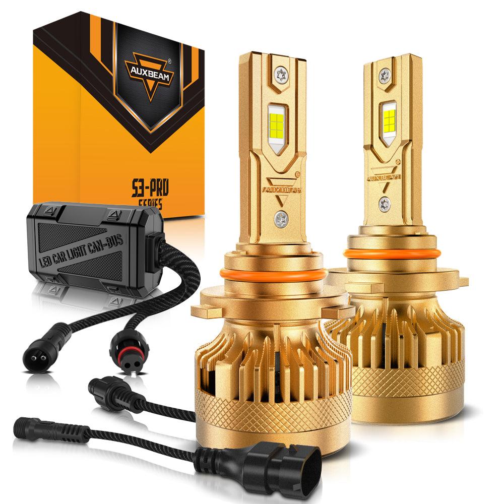 🆕9005/HB3 LED Headlight Bulbs S3 Pro Series Dual Decoder CAN-BUS Error Free 12V 120W 24000LM 6500K Cool White | 2 Bulbs - Auxbeam  – éclairage LED auto