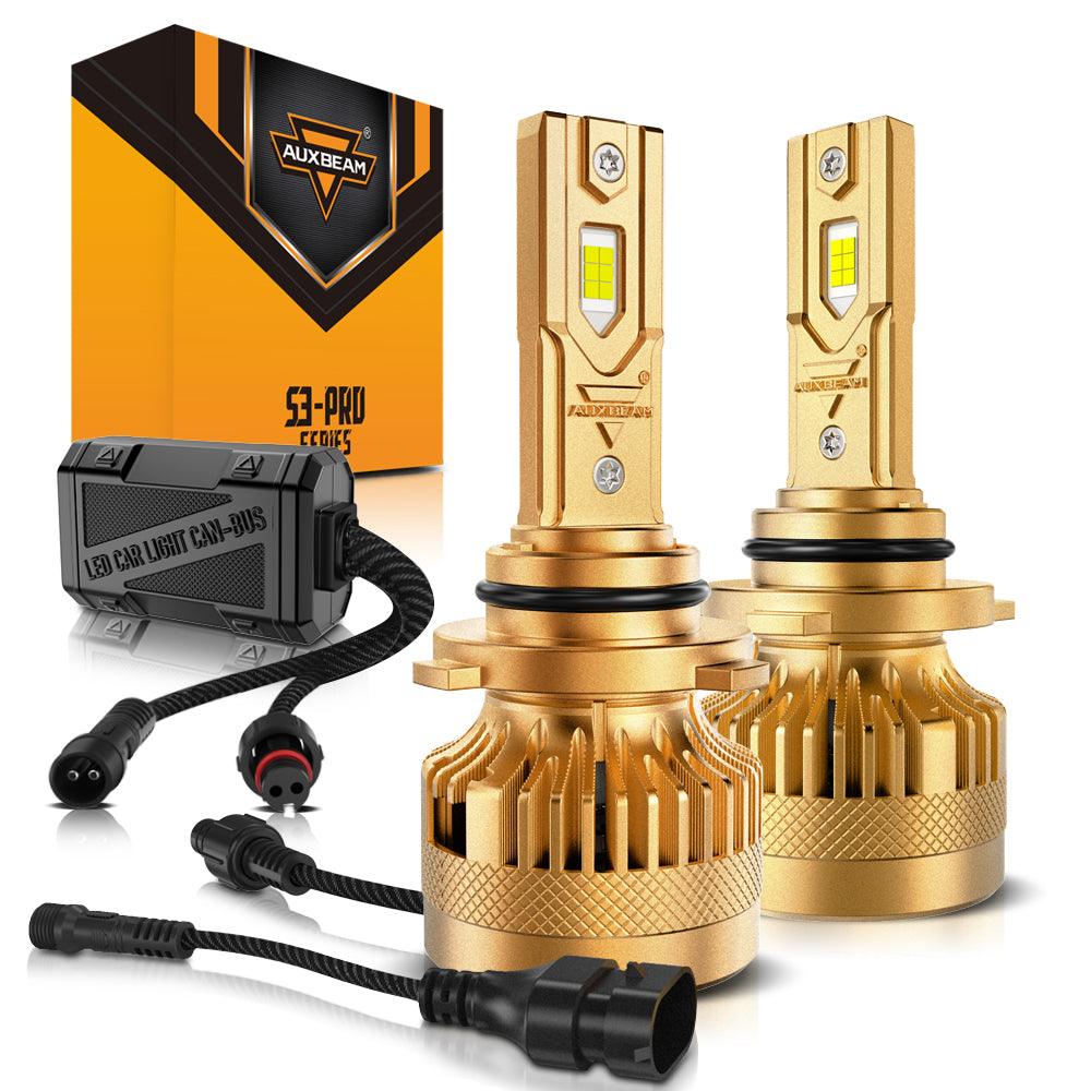 🆕9006/HB4 LED Headlight Bulbs S3 Pro Series Dual Decoder CAN-BUS Error Free 12V 120W 24000LM 6500K Cool White | 2 Bulbs - Auxbeam  – éclairage LED auto